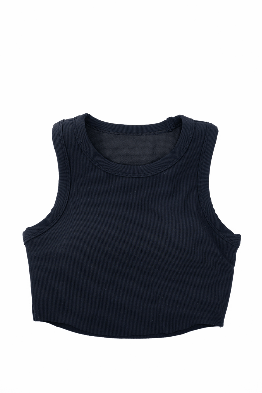 Blake Top – Cropped Tank with Curved Hem - KEALA BIKINIS