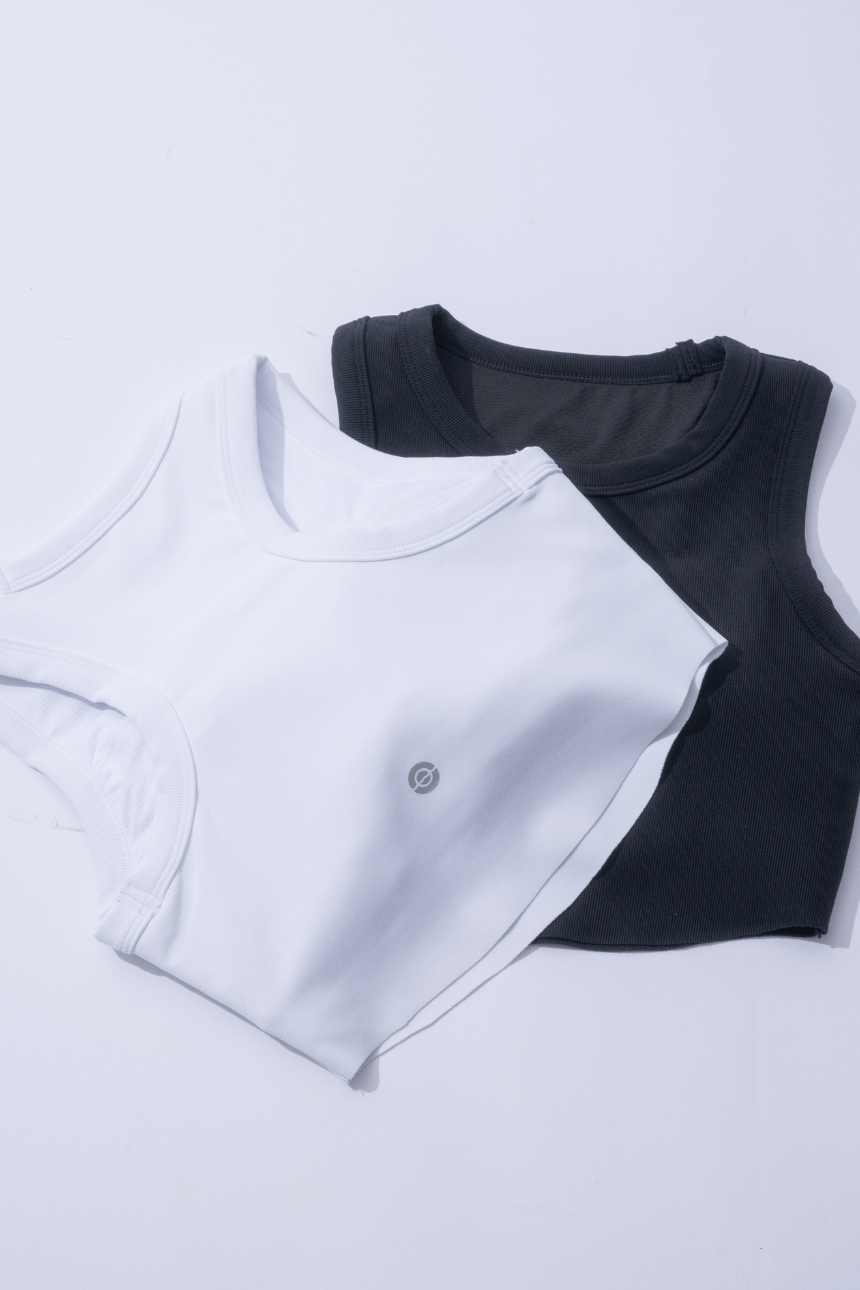 Blake Top – Cropped Tank with Curved Hem - KEALA BIKINIS