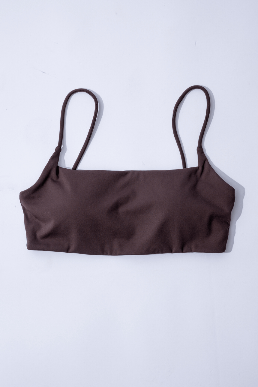 Mikayla Top – Squared Neckline Bra Top with Skinny Straps - KEALA BIKINIS