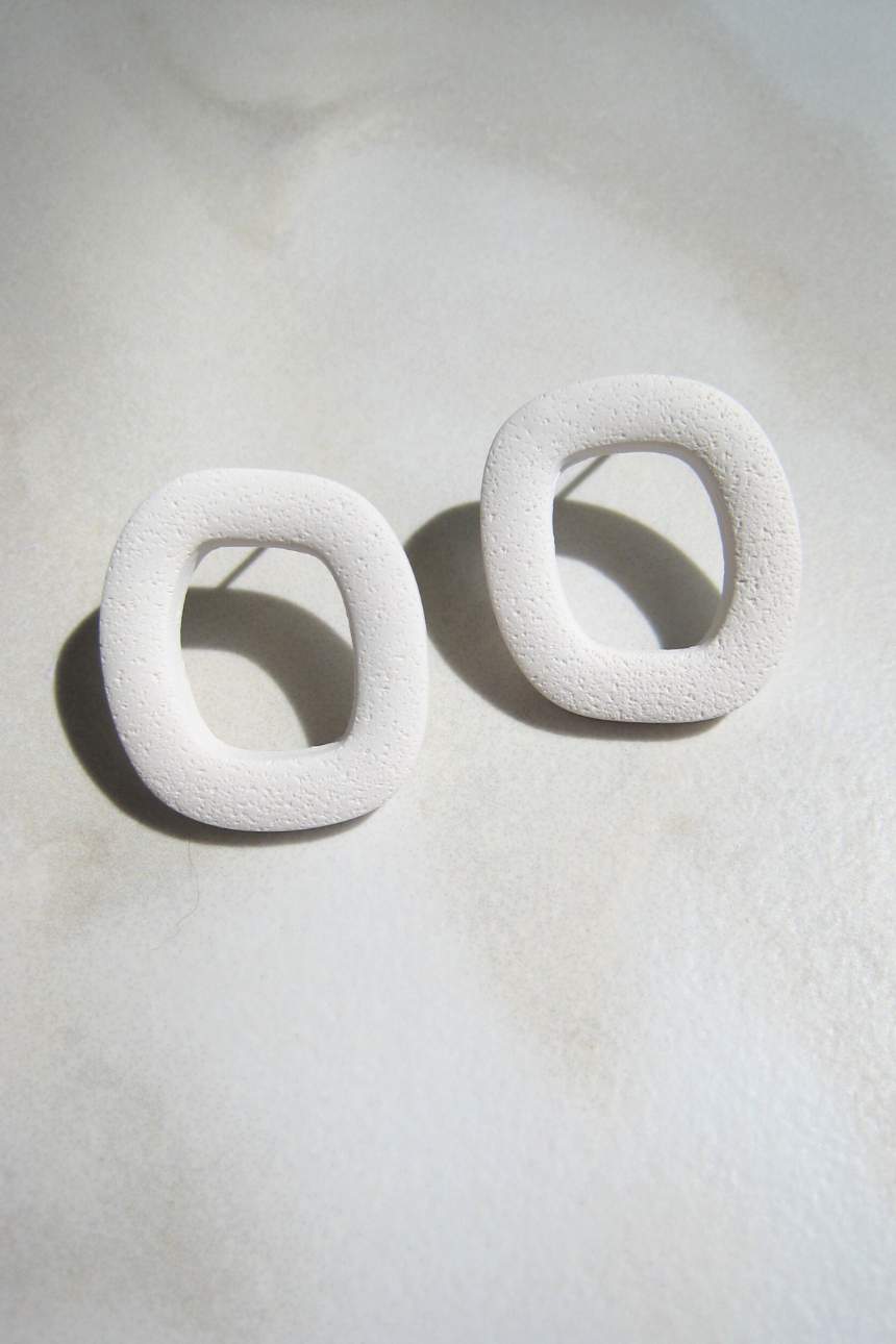 Square Life Saver – Abstract Square Earrings - KEALA BIKINIS