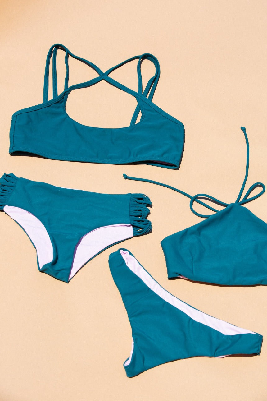 McKenna Bikini Bottom – Skinny Looped Bikini Bottom - KEALA BIKINIS